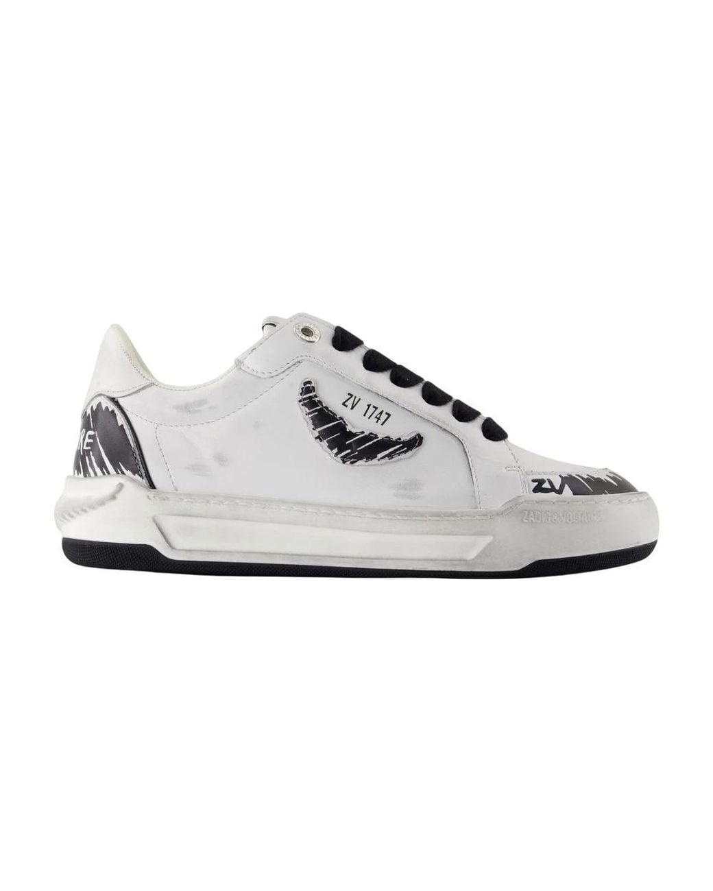 Zadig & Voltaire White Zadig&Voltaire Fly Wings Sneakers