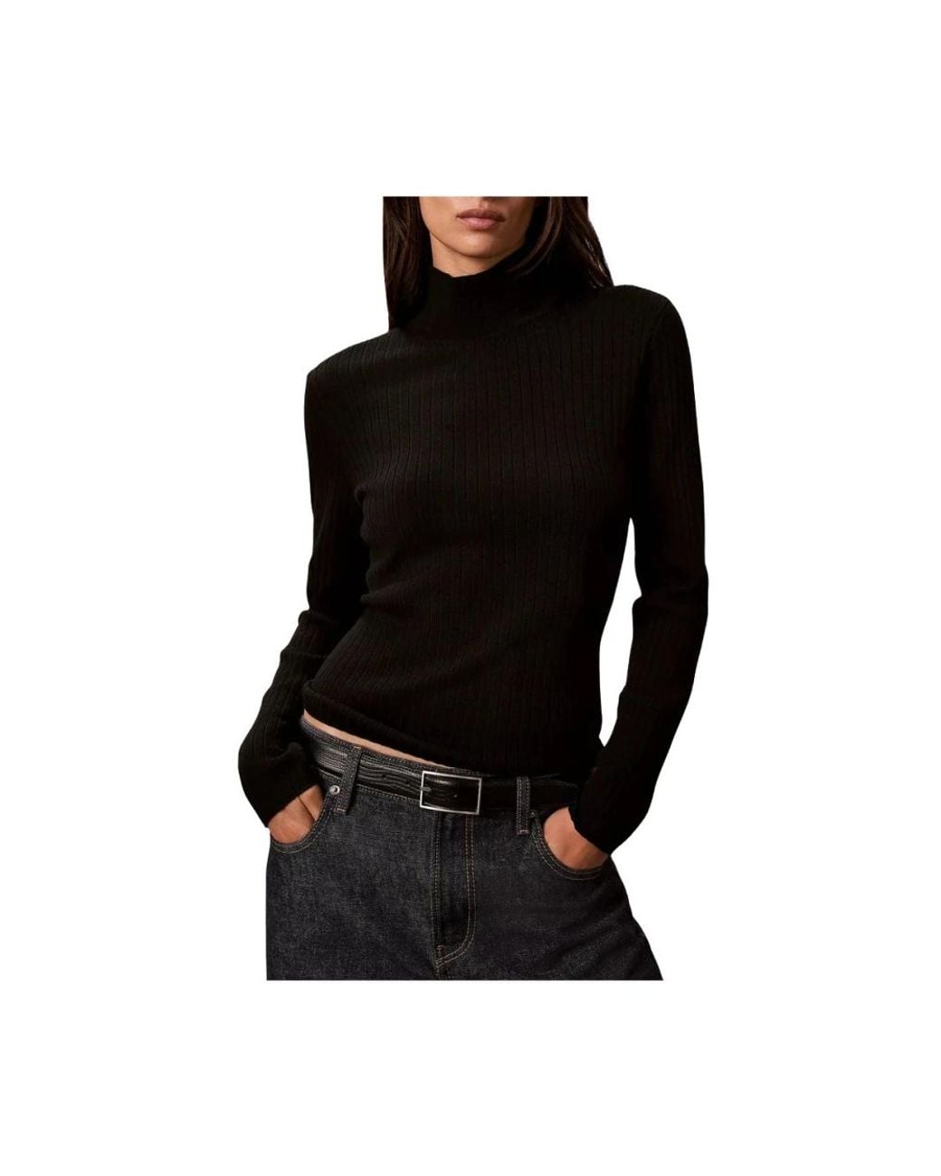 Calvin Klein Black Turtlenecks
