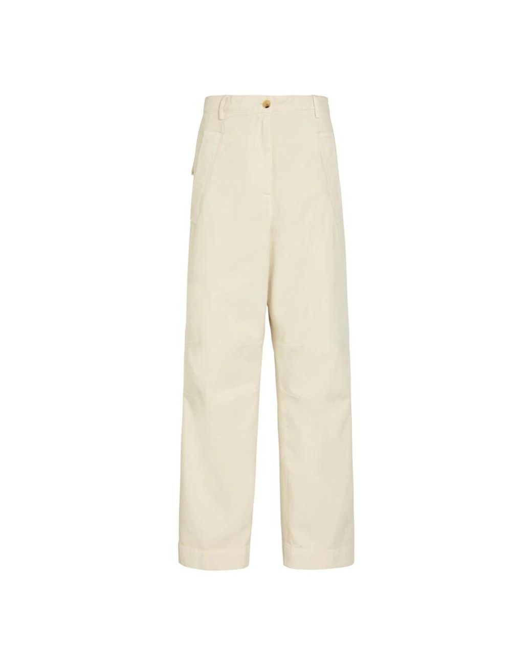 Dries Van Noten Natural Straight Trousers