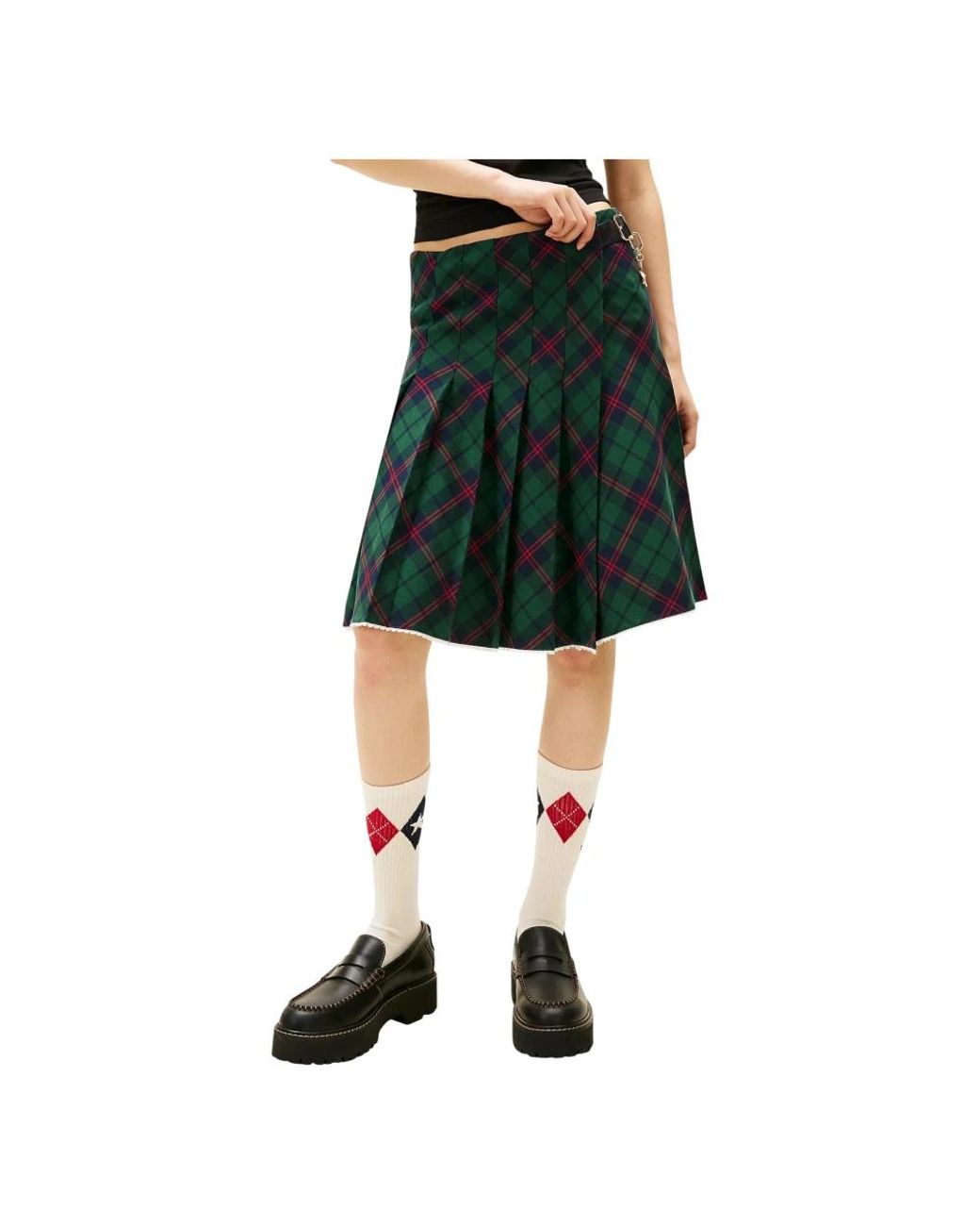 Tommy Hilfiger Green Short Skirts