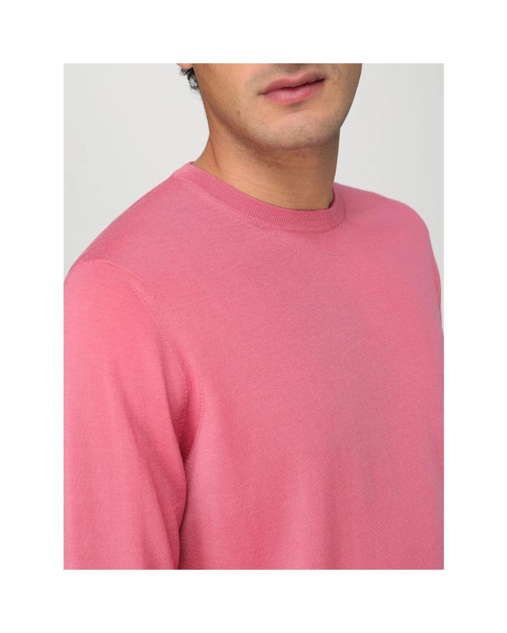 Drumohr Korallroter pullover in Pink für Herren