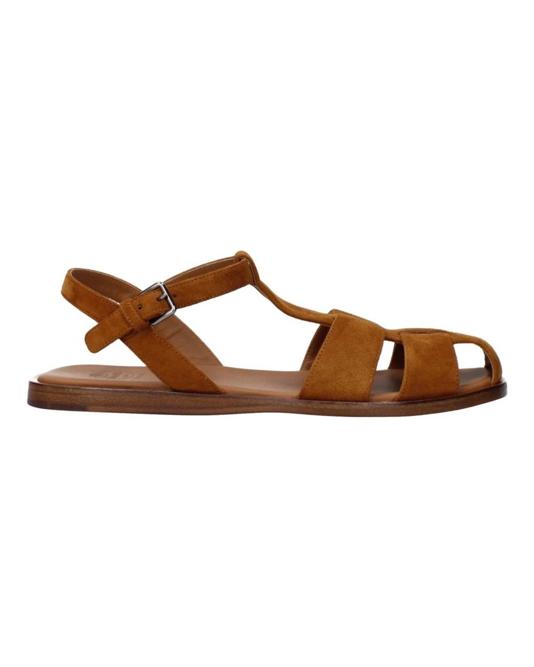 Church's Brown Flat Sandals