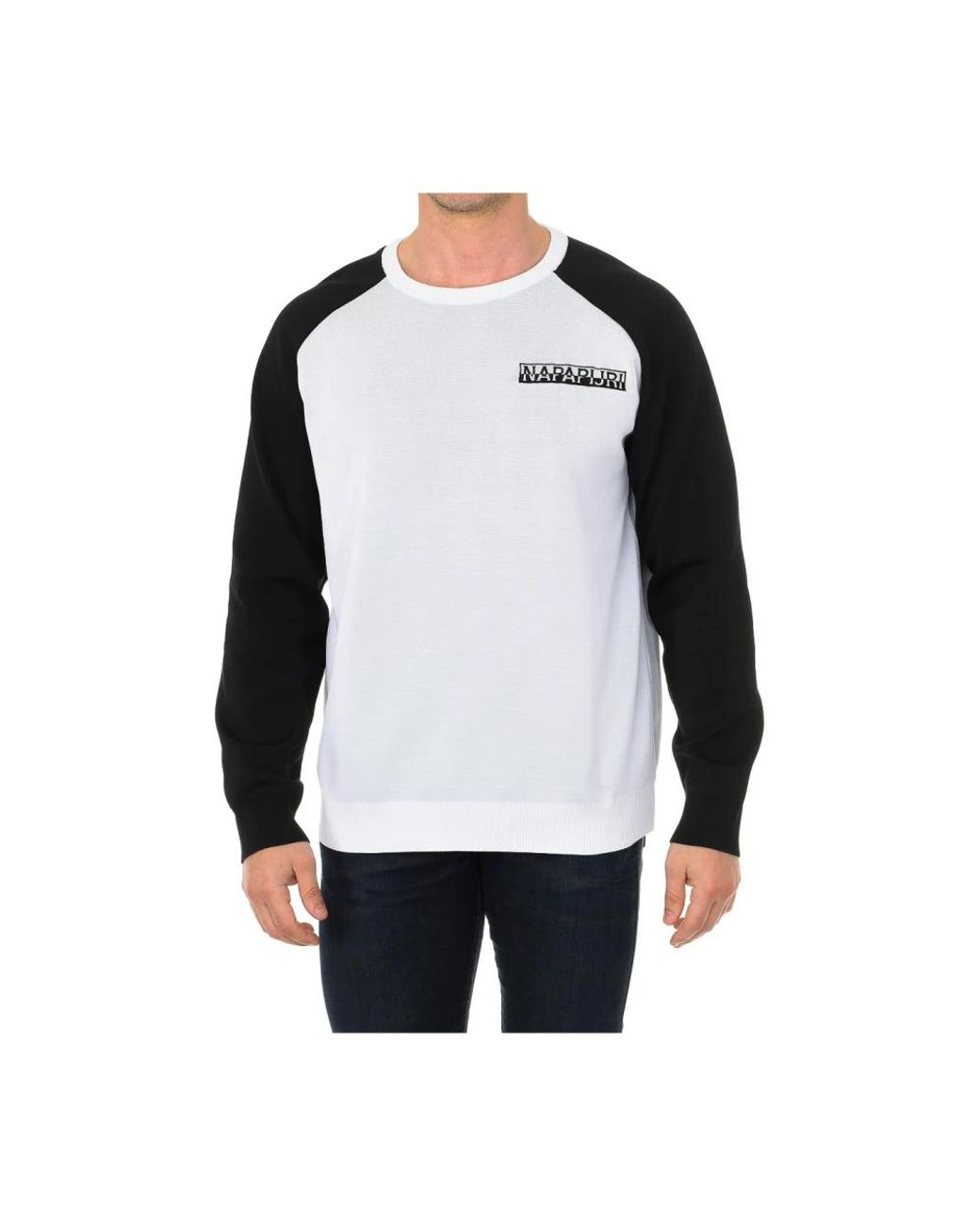 Napapijri Black Long Sleeve T-Shirts for men