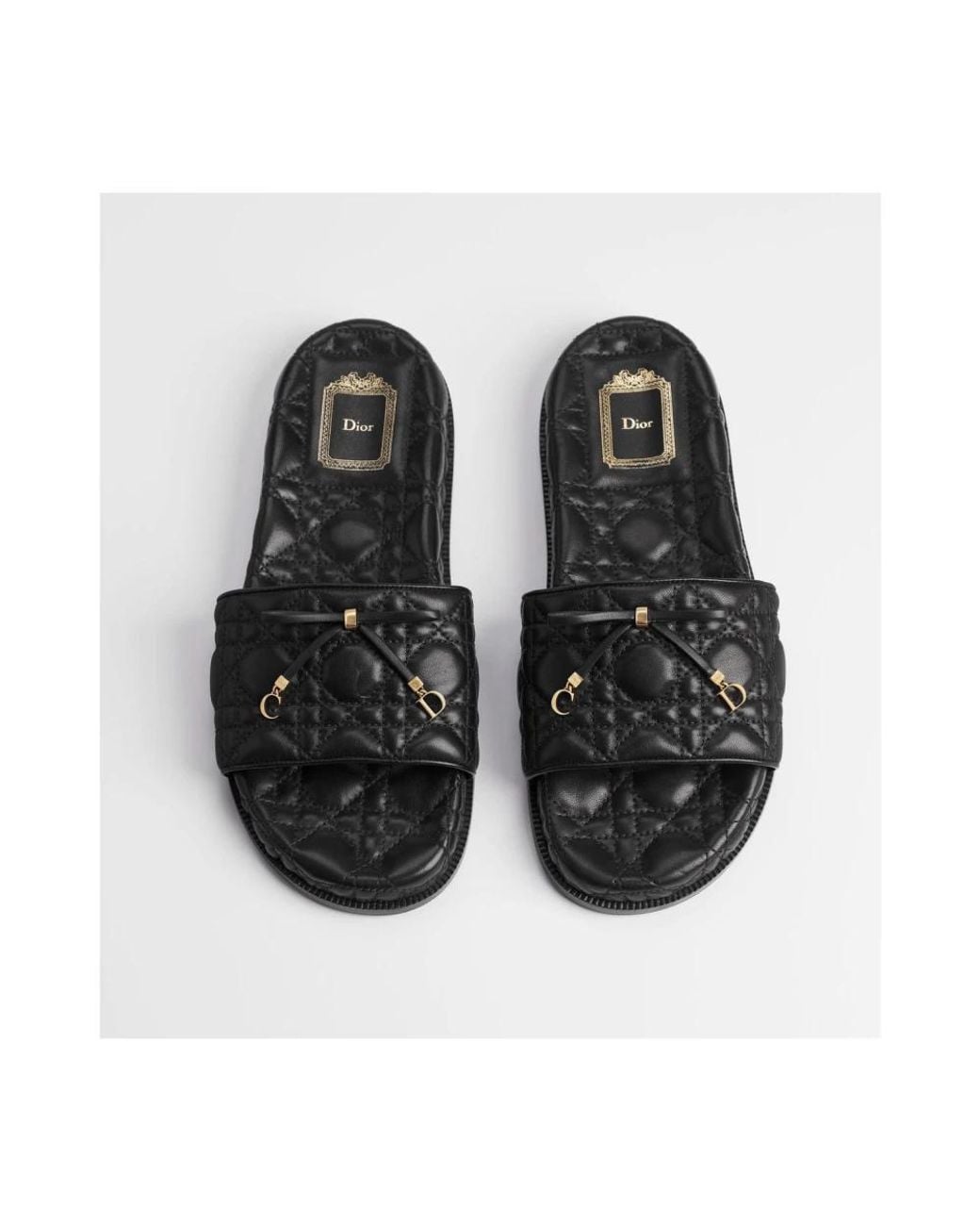 Dior Black Sliders