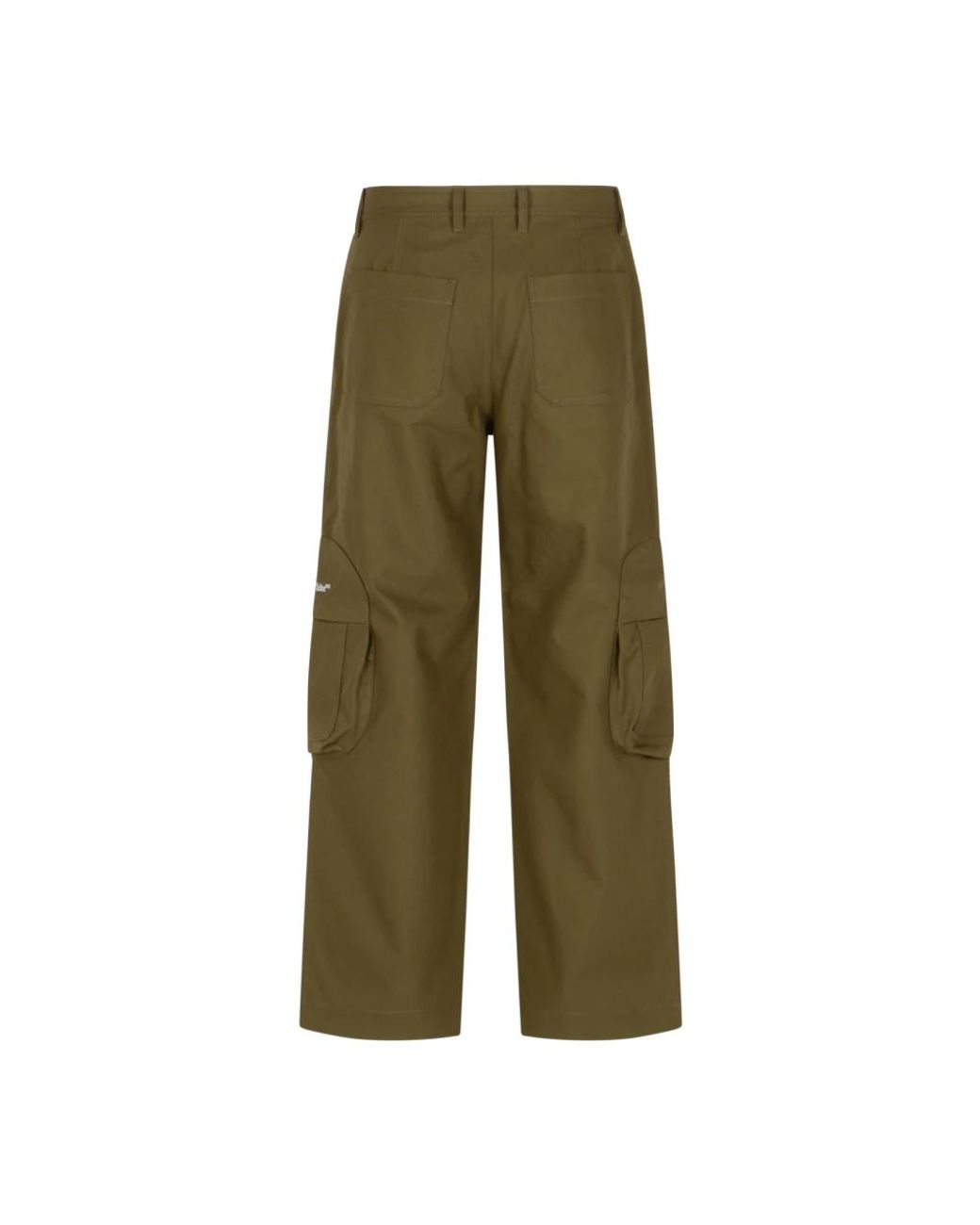 Off-White c/o Virgil Abloh Green Wide Trousers for men