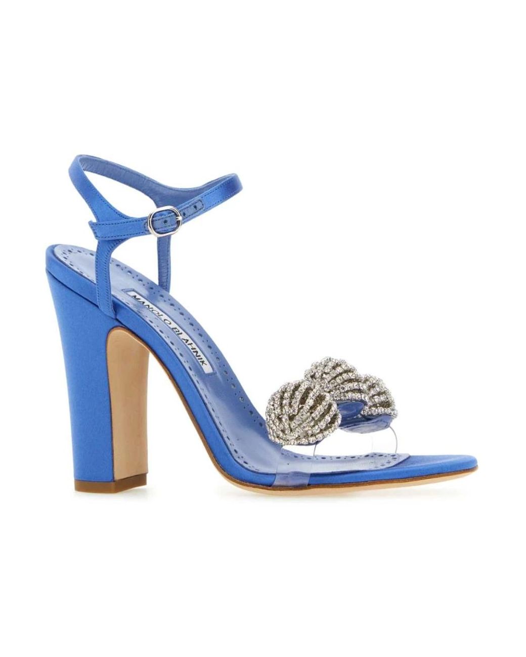 Manolo Blahnik Blue High Heel Sandals