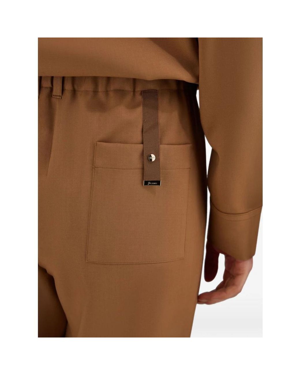 Herno Brown Wide Trousers