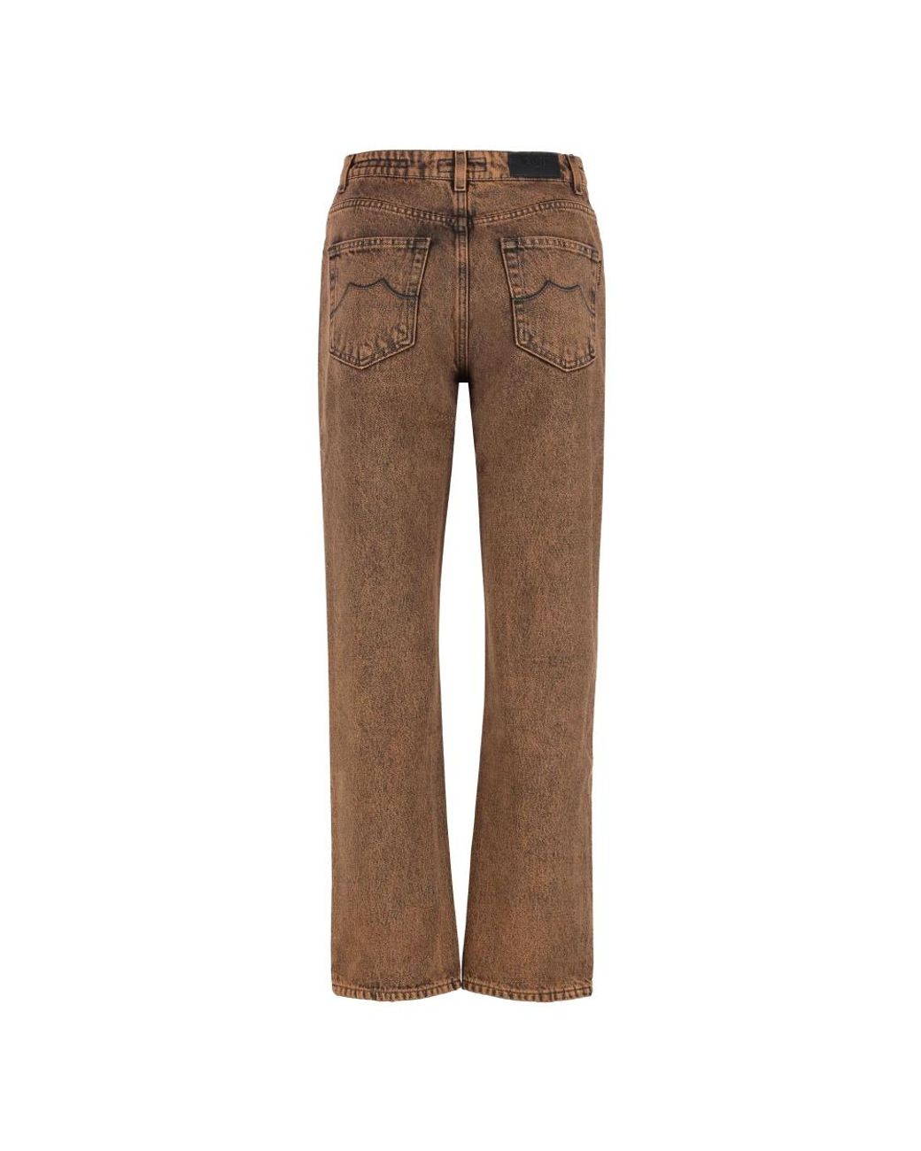 Moorer Brown Straight Fit Jeans
