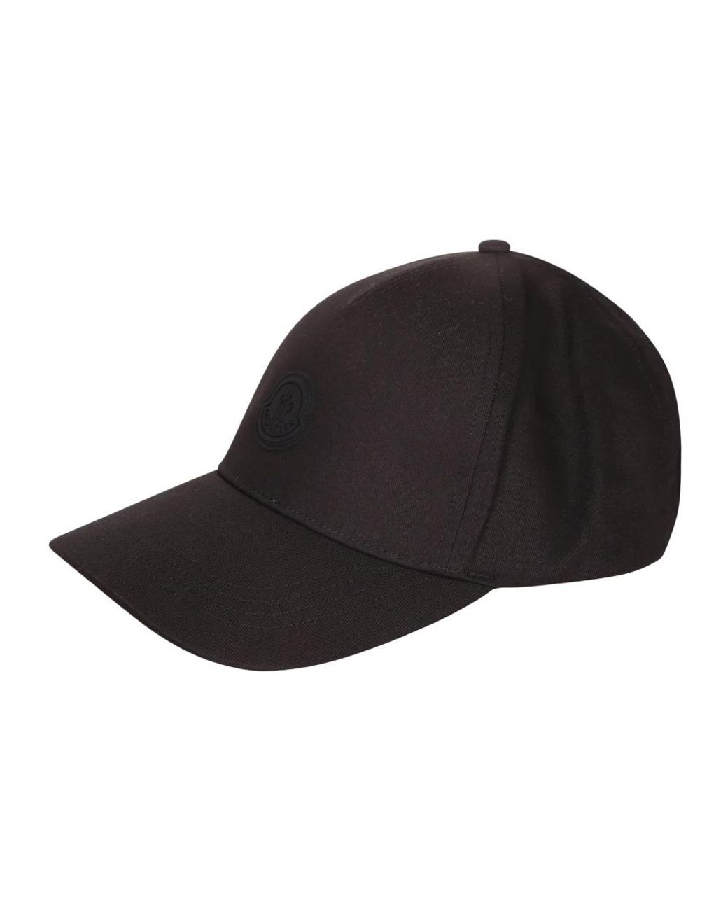 Moncler Black Baseballkappe Aus Baumwoll-Gabardine