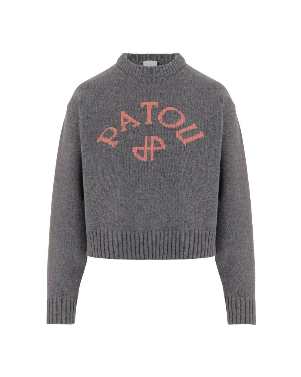 Patou Gray Round-Neck Knitwear