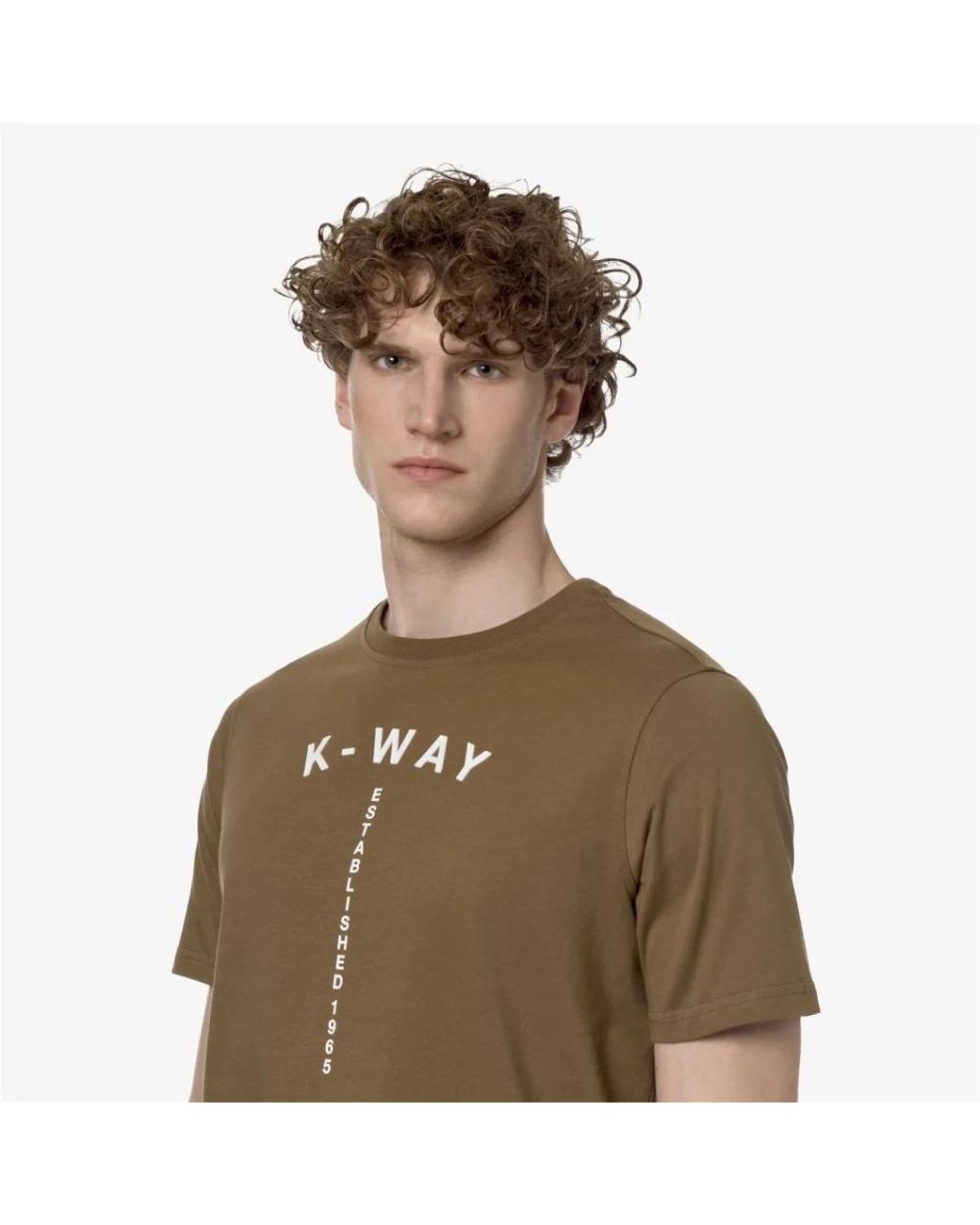 K-Way Green T-Shirts for men