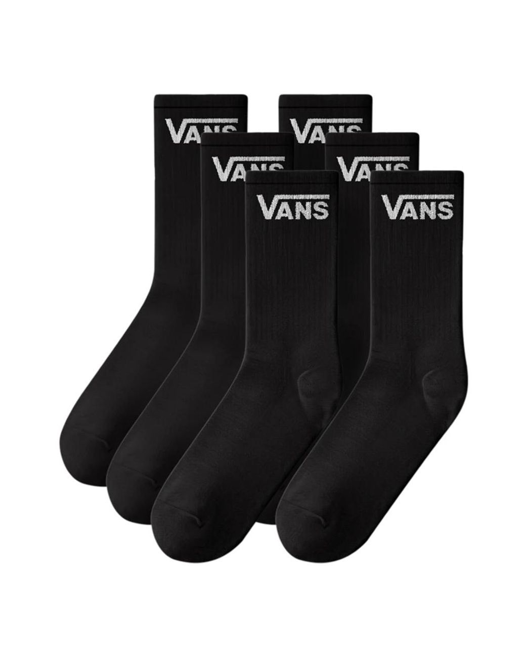 Vans Classic Half Crew Socks in het Black