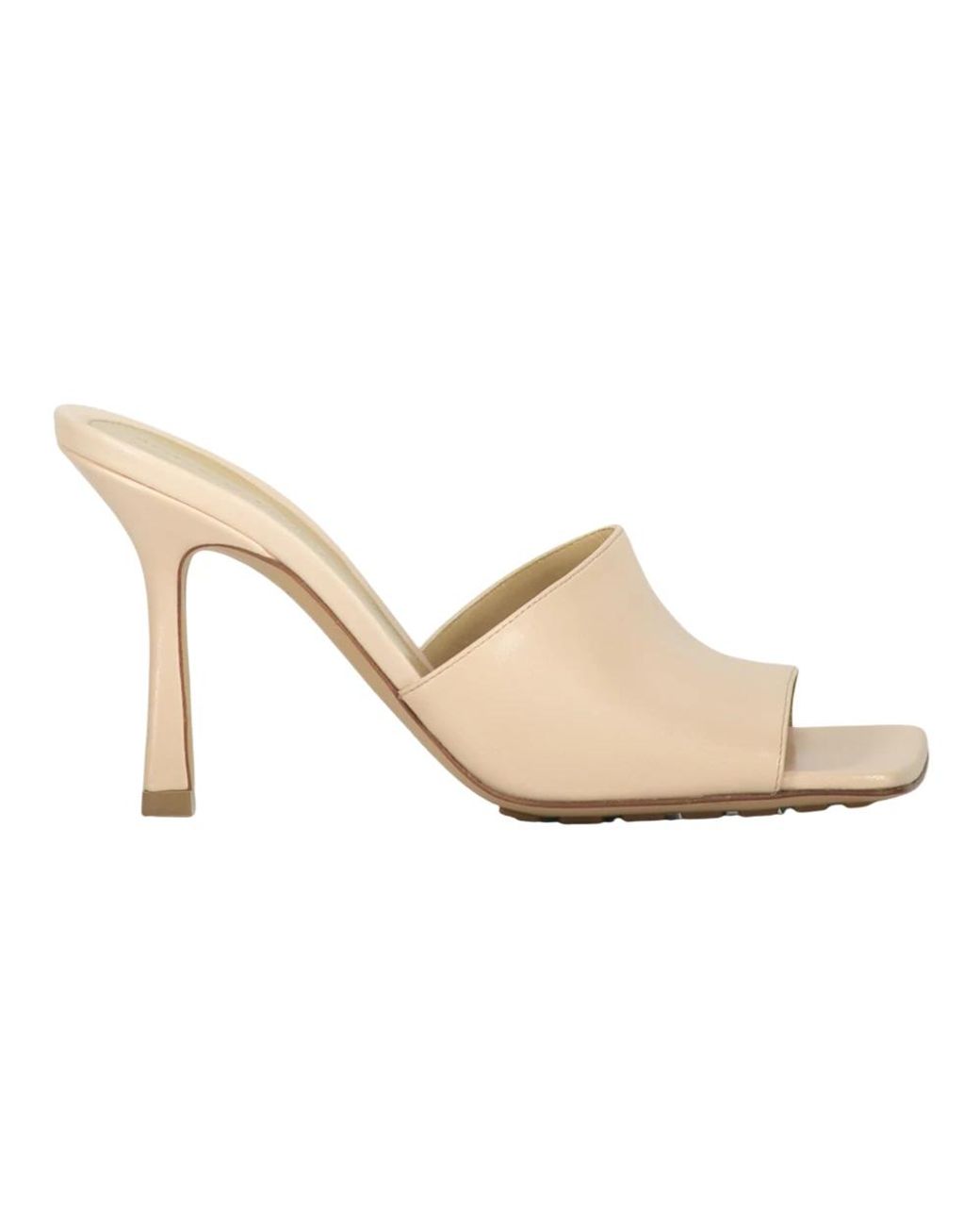 Bottega Veneta White Heeled Mules