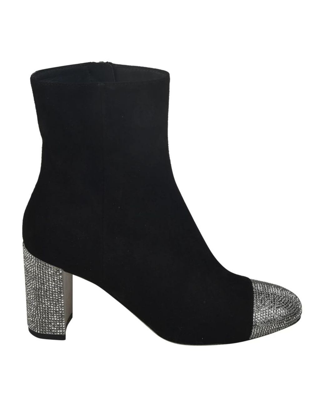 Rene Caovilla Black Heeled Boots