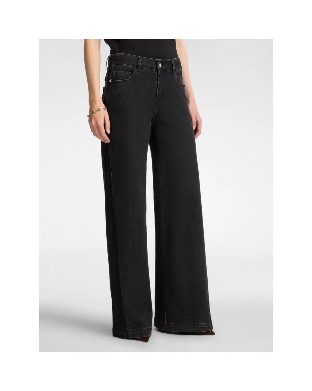 Elena Miro Black Wide Jeans