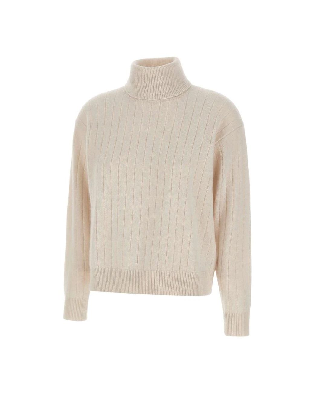 Eleventy White Turtlenecks