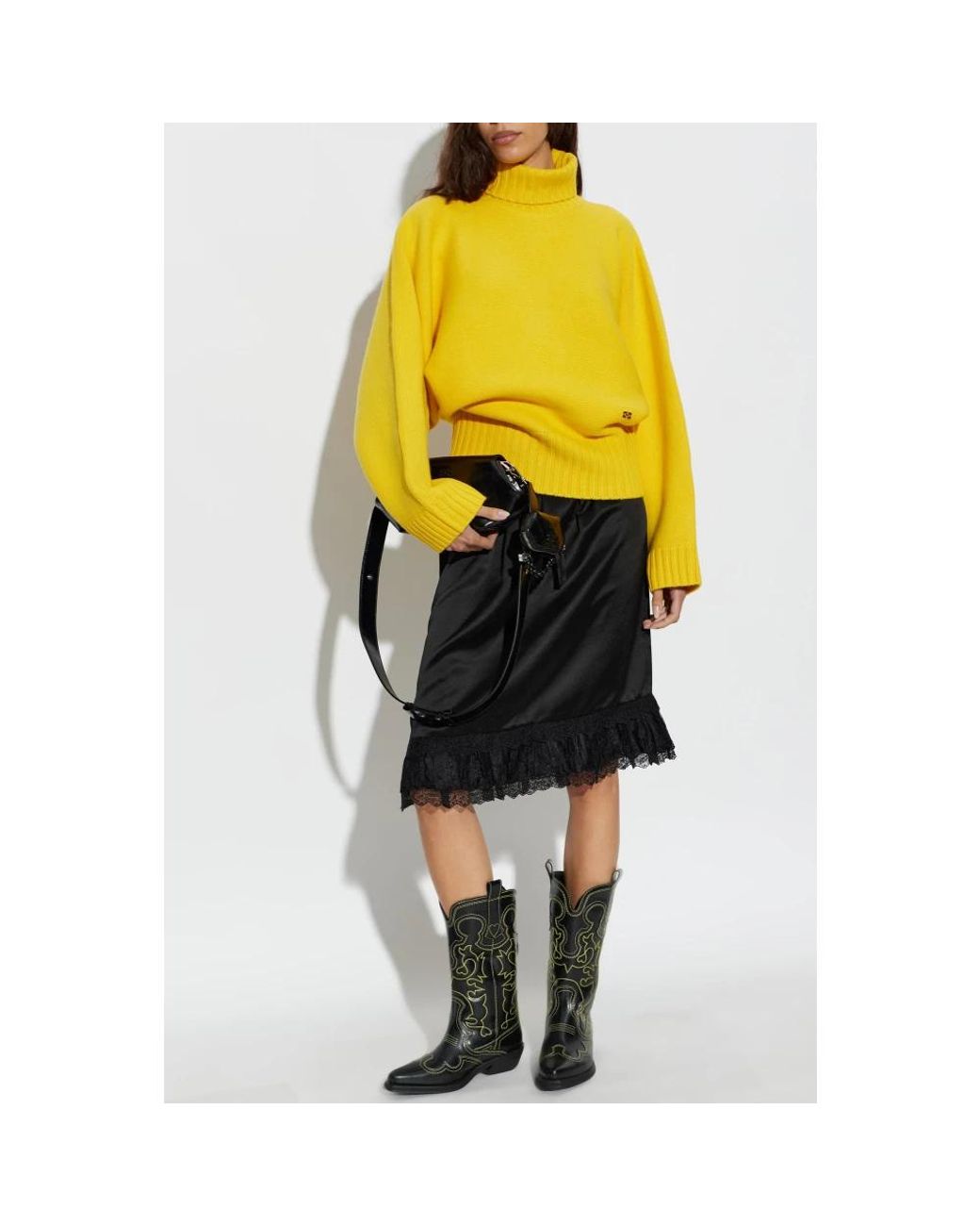 Ganni Black Midi Skirts