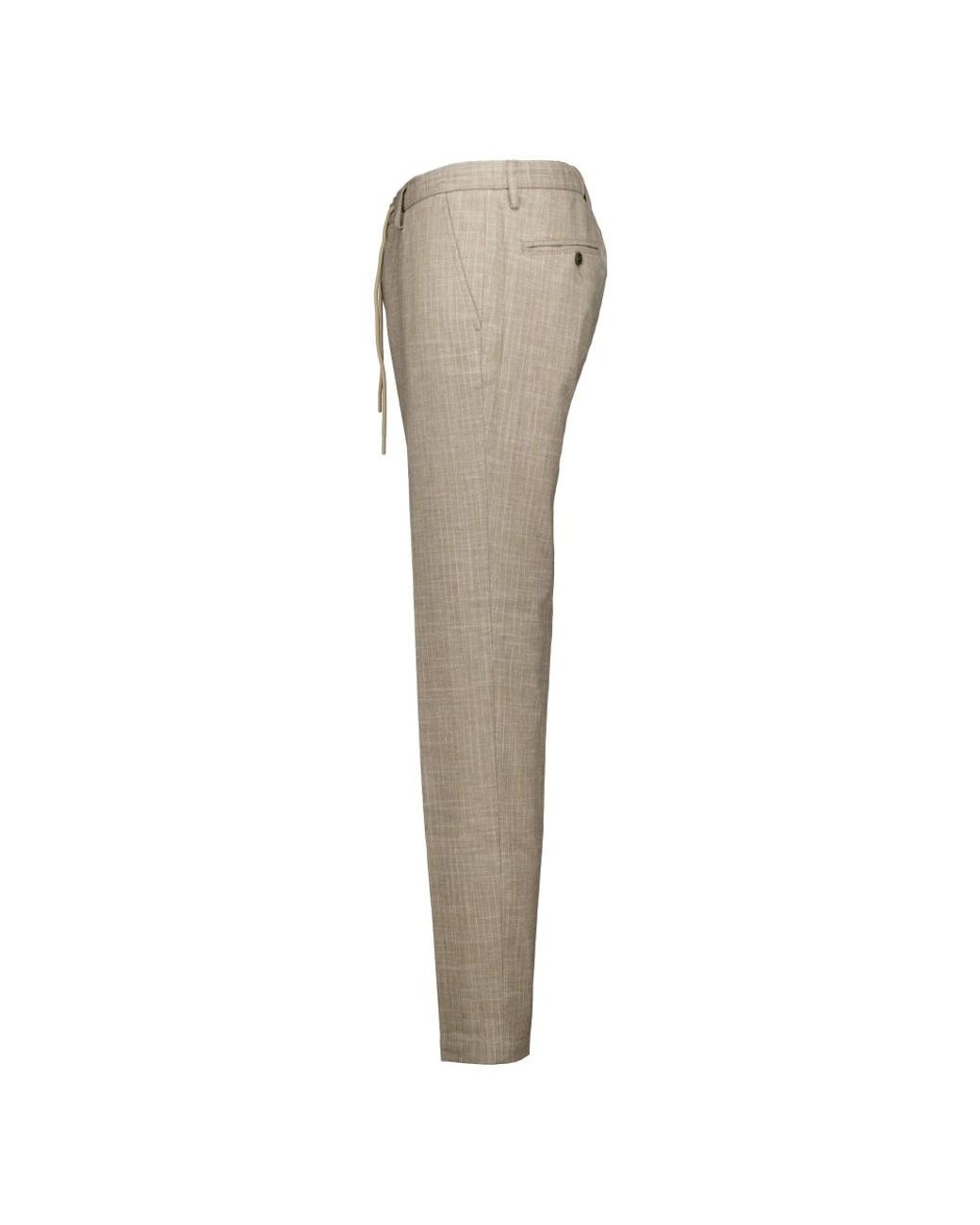 ALBERTO Gray Chinos for men