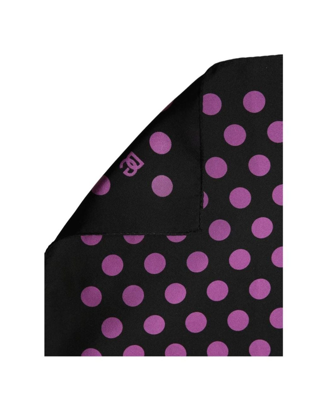 Dolce & Gabbana Purple Silk Scarves