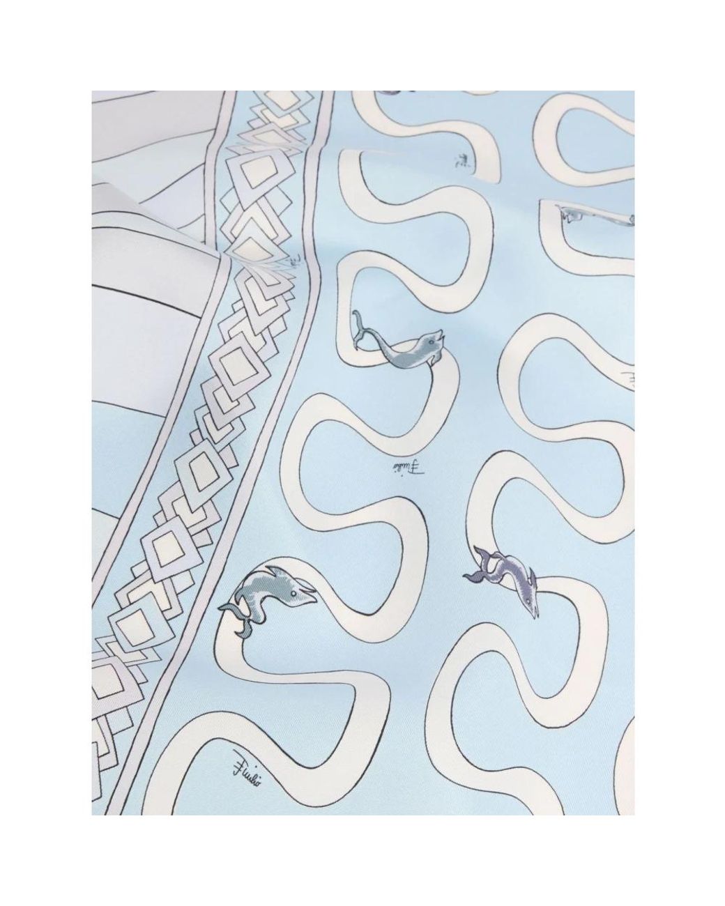 Emilio Pucci Blue Silk Scarves