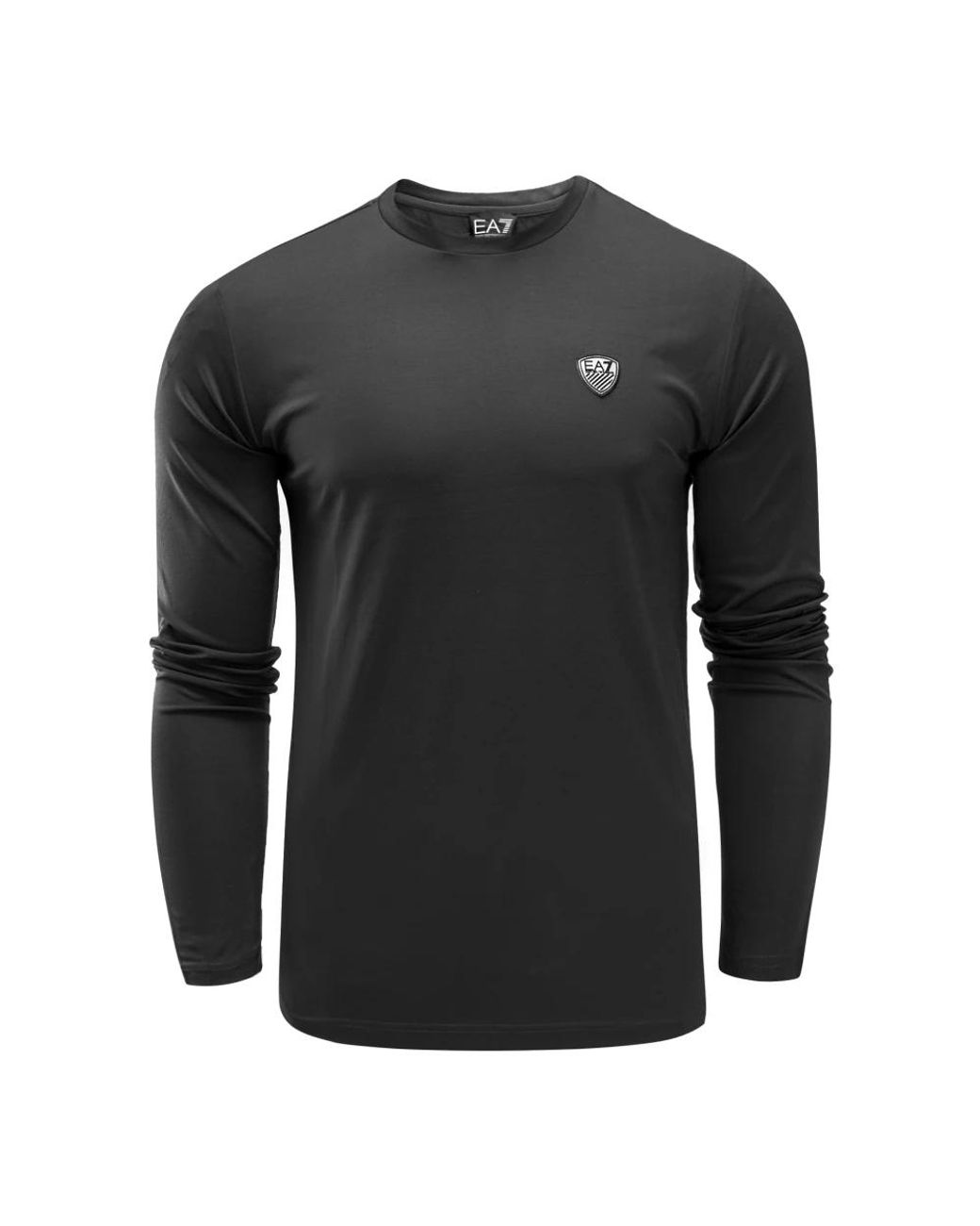EA7 Tops ,Zwart ,Long Sleeve Top in het Black voor heren