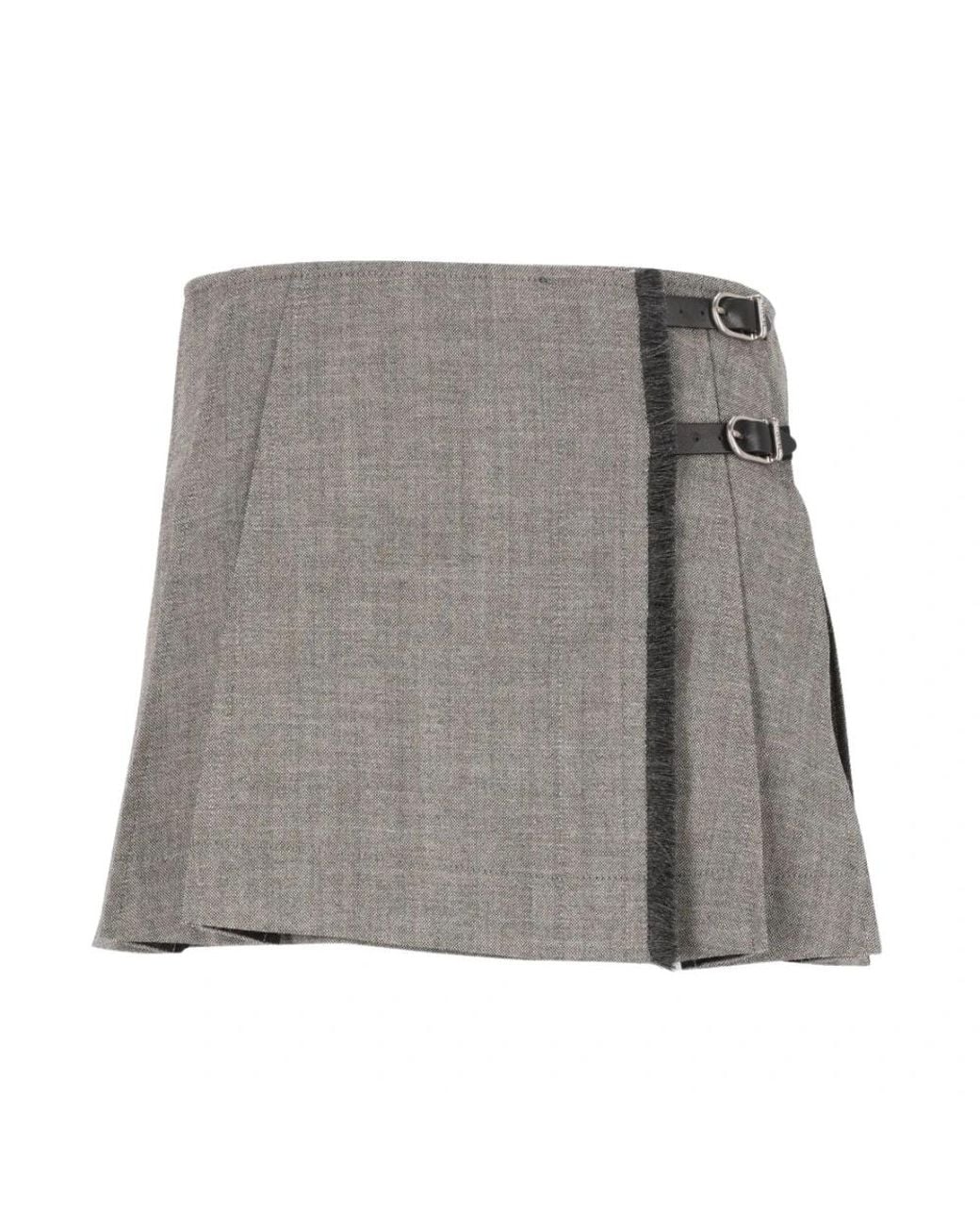 DURAZZI MILANO Gray Short Skirts