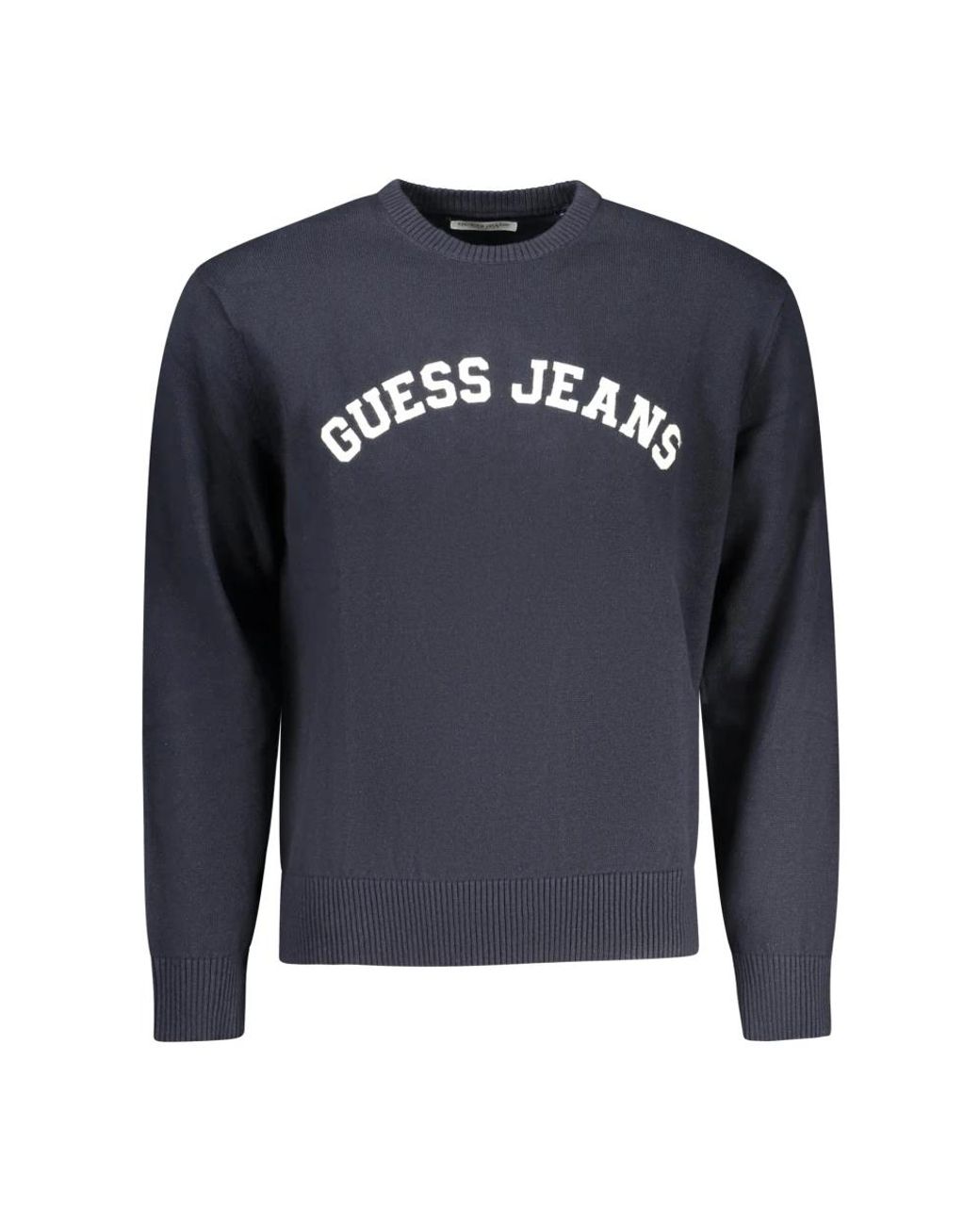 Guess Blue Round-Neck Knitwear for men