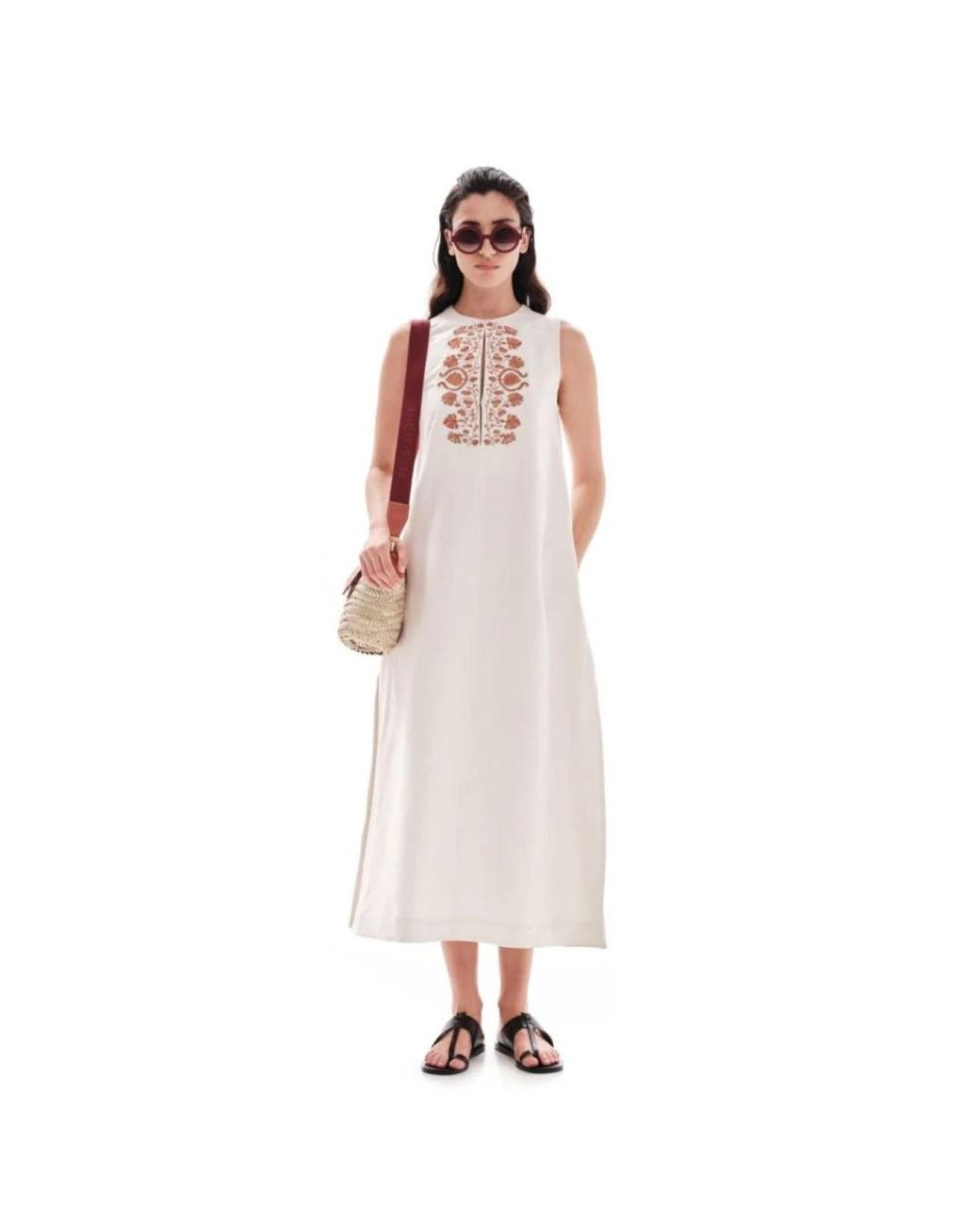 Zeus + Dione White Midi Dresses