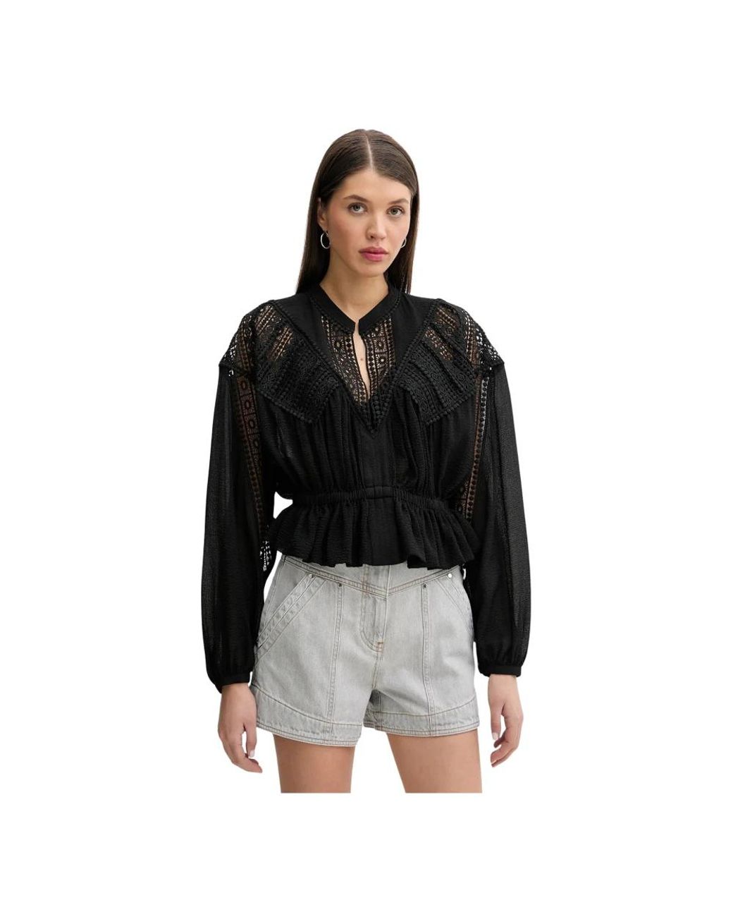 IRO Rixi Blouse in het Black