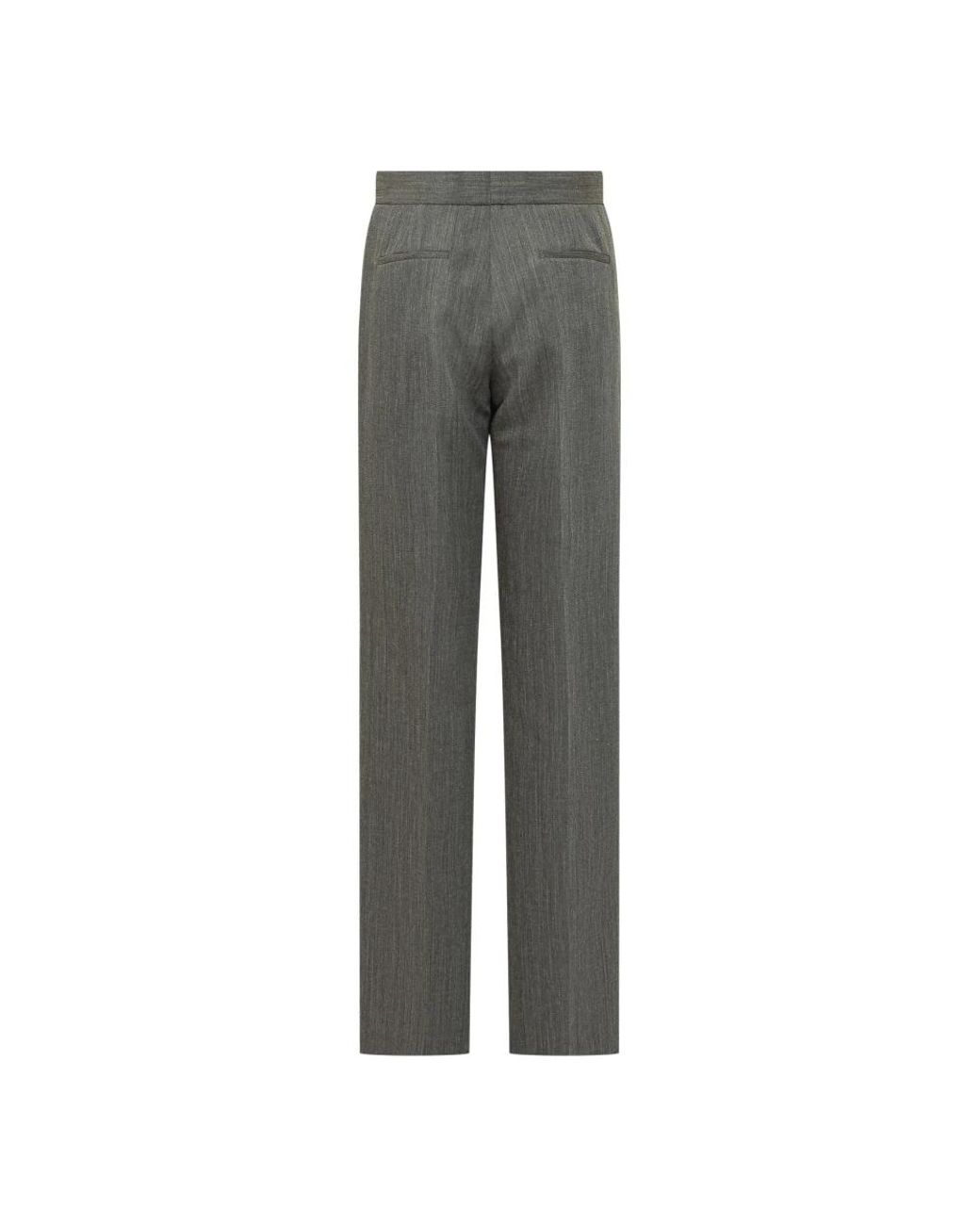 Straight Trousers di MSGM in Gray