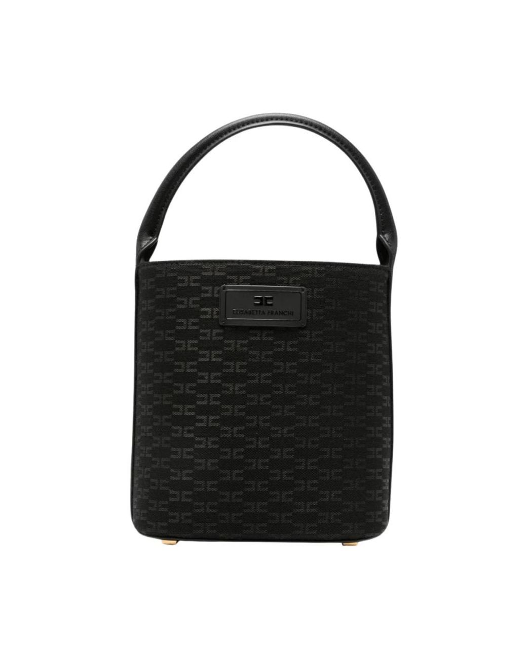 Elisabetta Franchi Black Bucket Bags