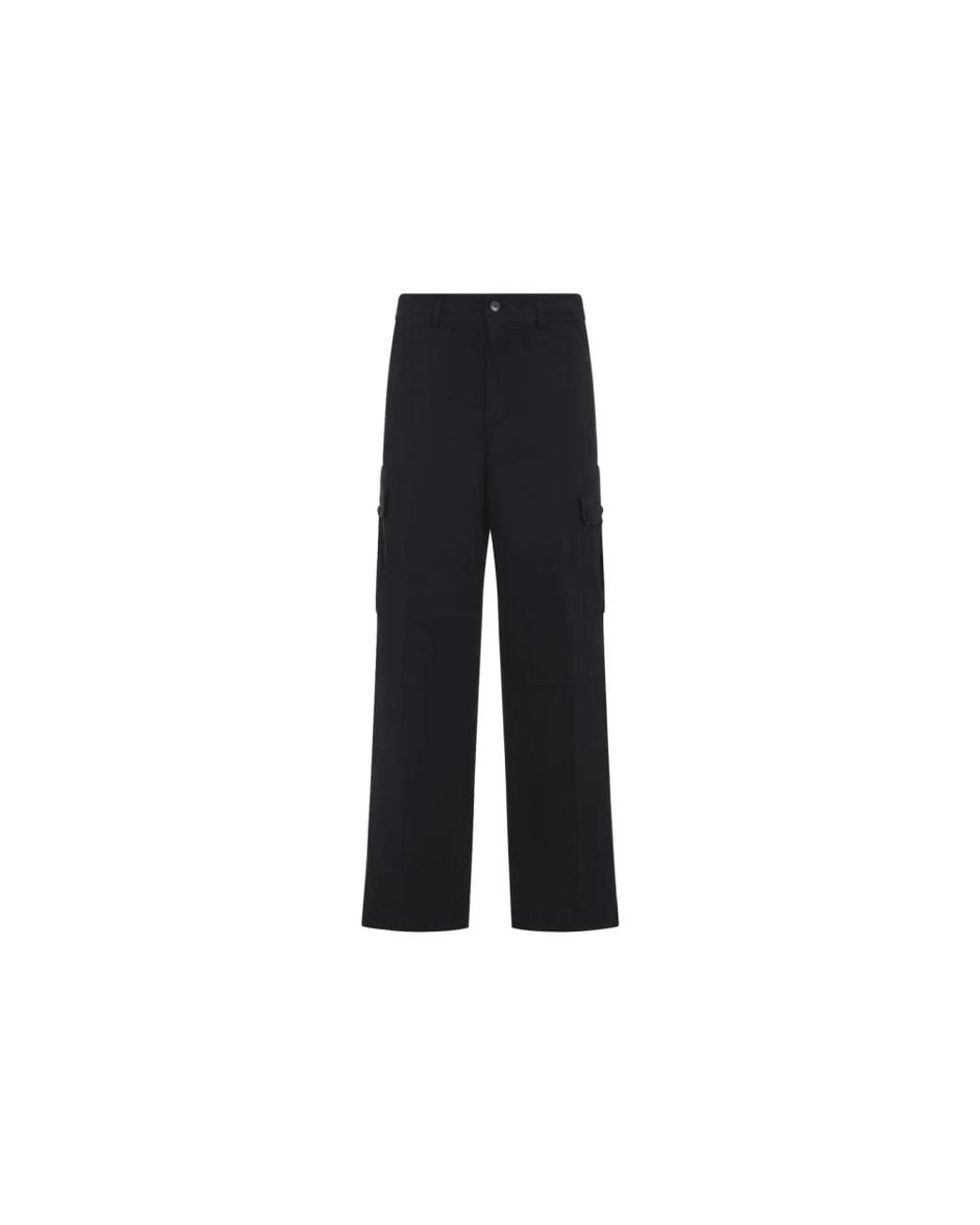 Dries Van Noten Black Wide Trousers for men