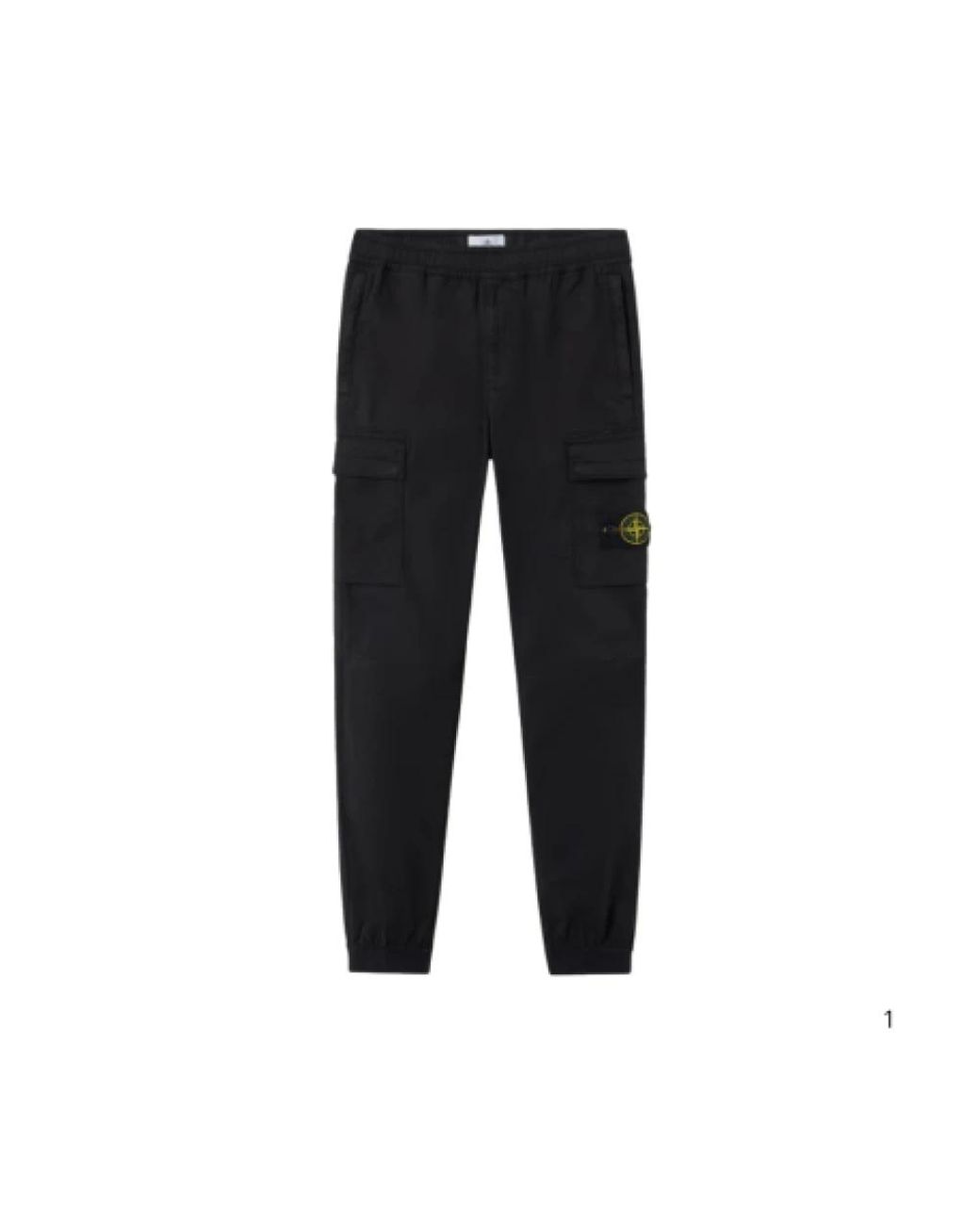 Stone Island Black Slim-Fit Trousers for men