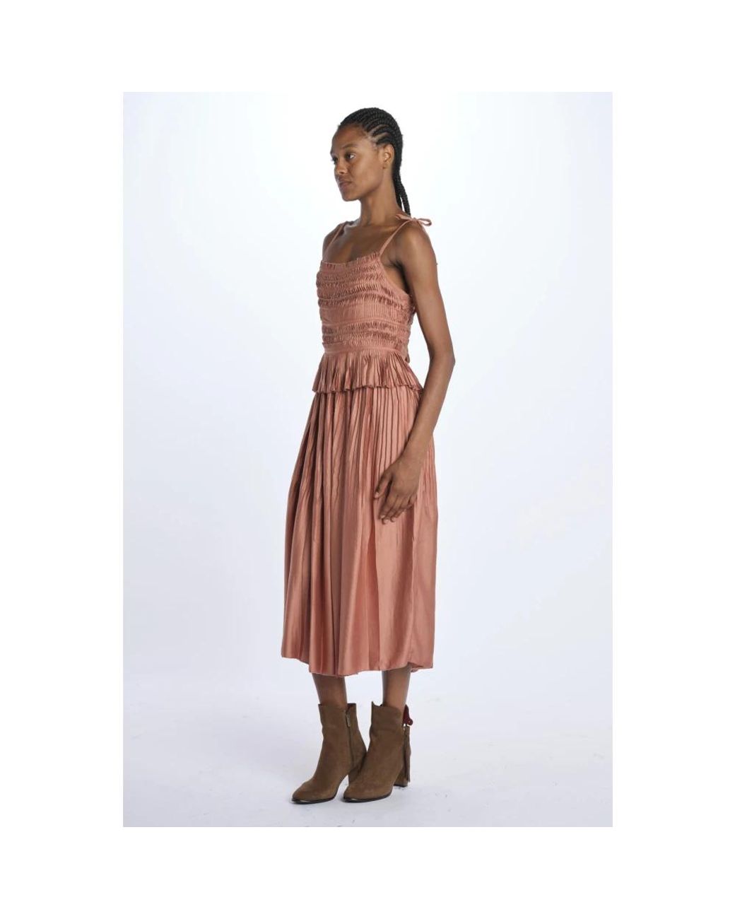 Sea Brown Midi Dresses