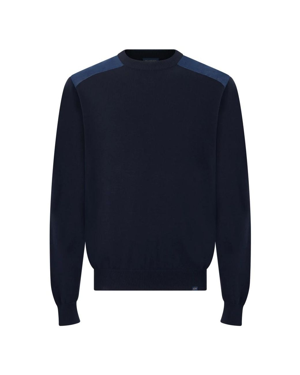 Paul & Shark Blue Round-Neck Knitwear for men