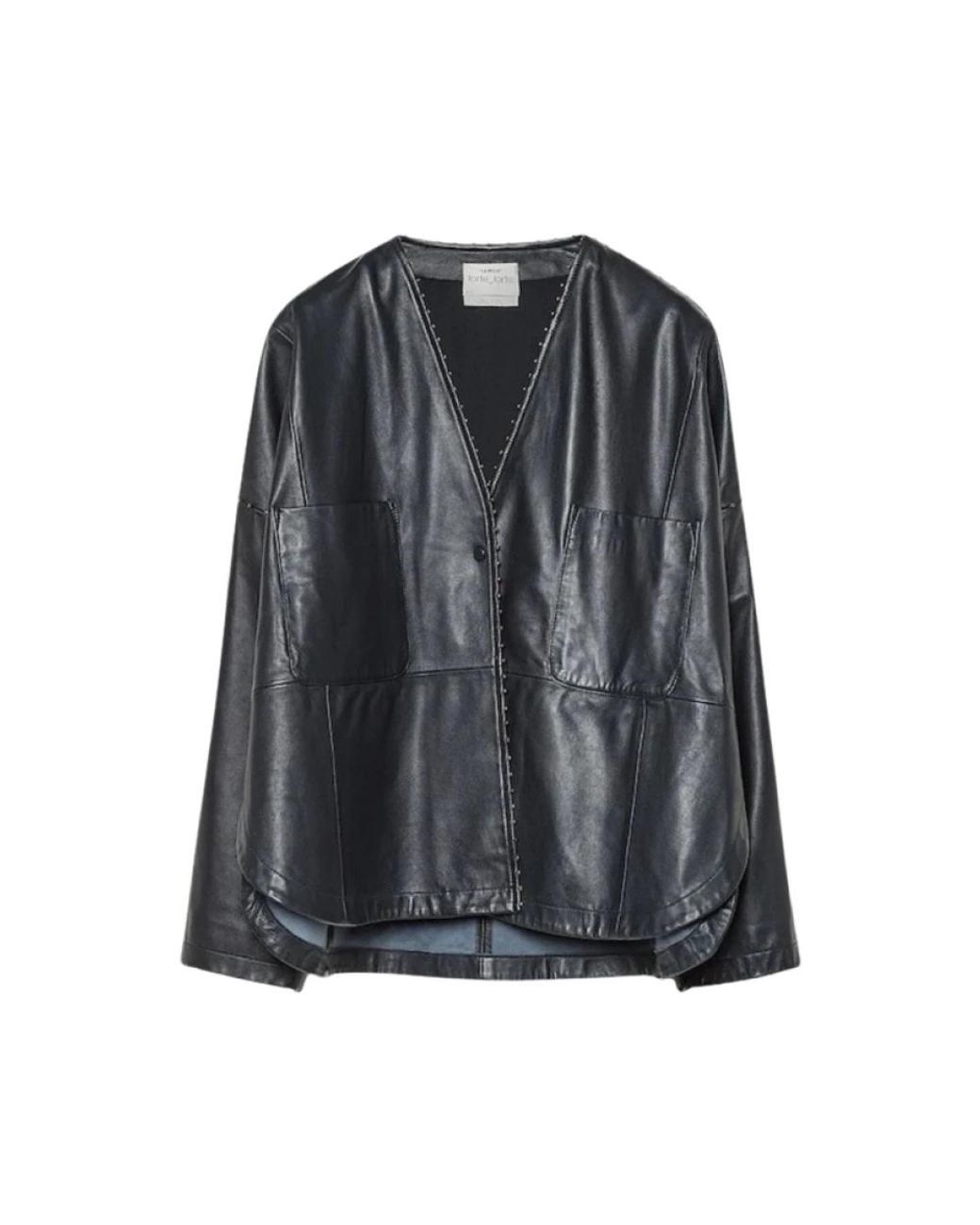 Forte_forte Black Leather Jackets