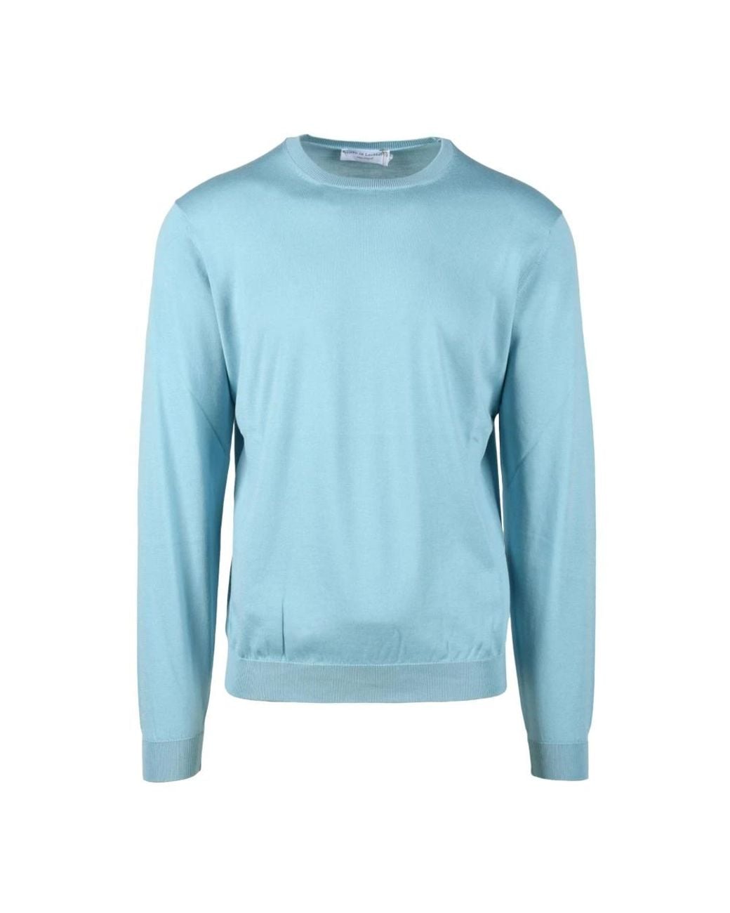 FILIPPO DE LAURENTIIS Blue Round-Neck Knitwear for men