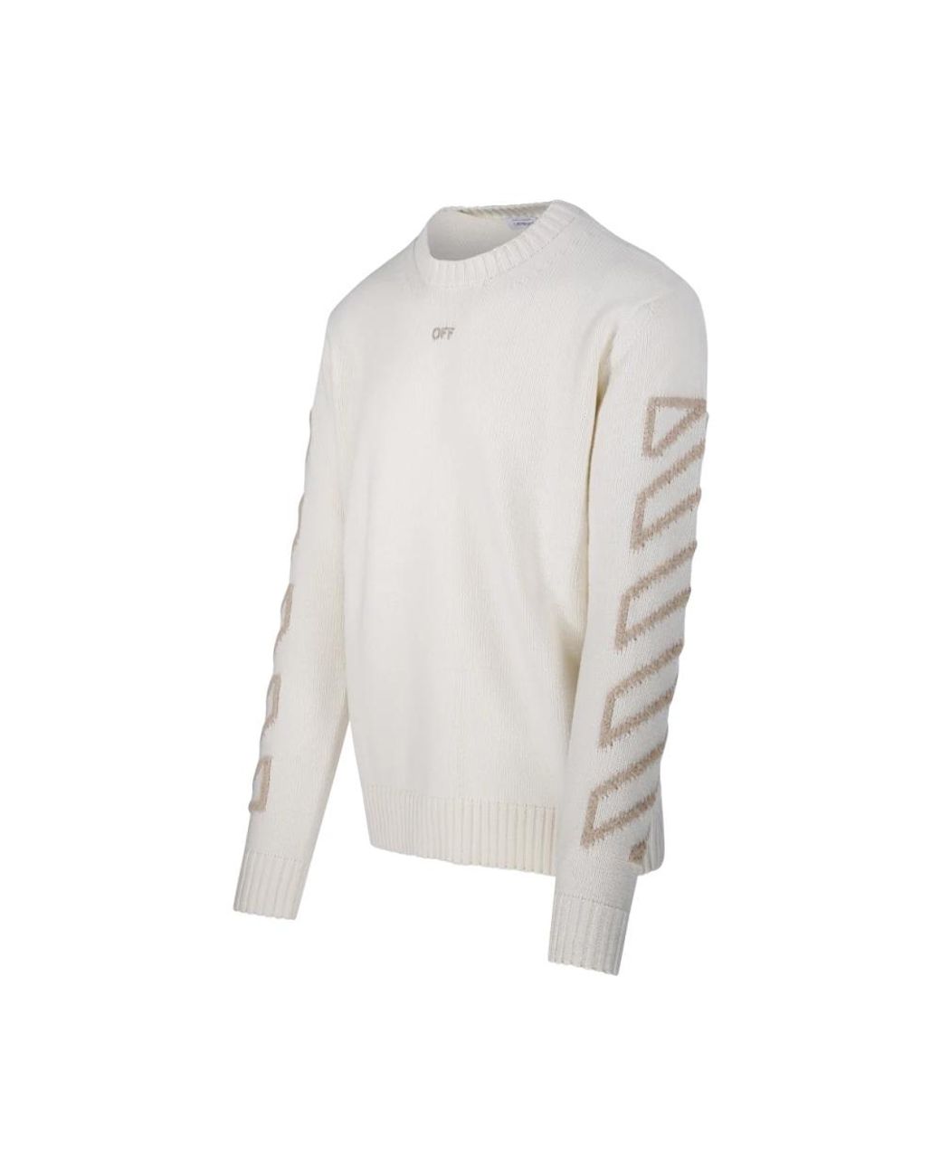 Off-White c/o Virgil Abloh White Round-Neck Knitwear for men