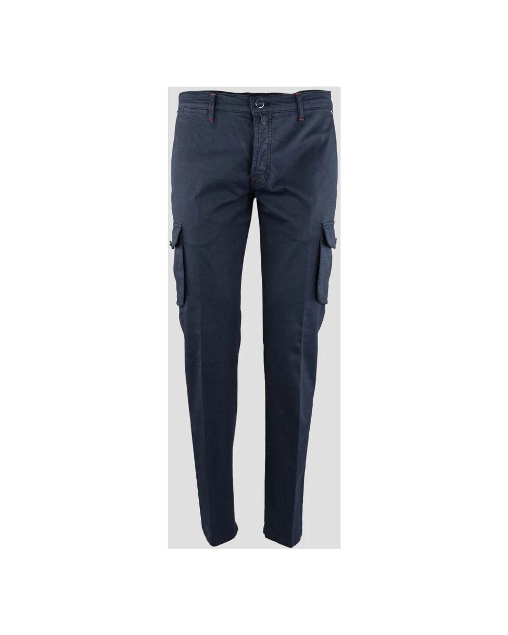 Kiton Blue Slim-Fit Trousers for men