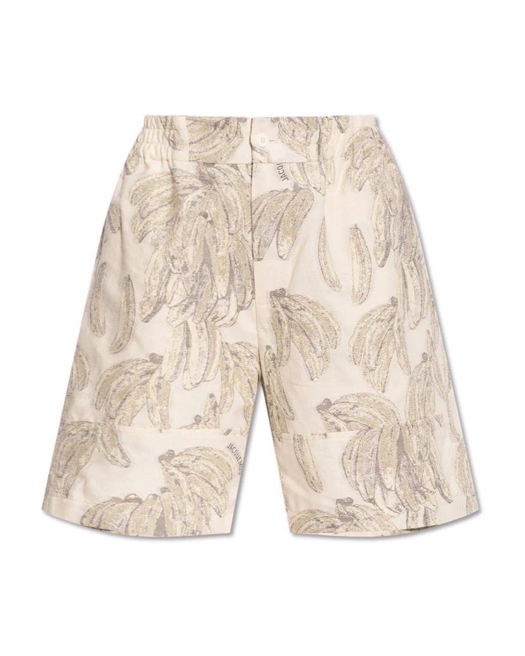 Jacquemus Natural Patterned Shorts
