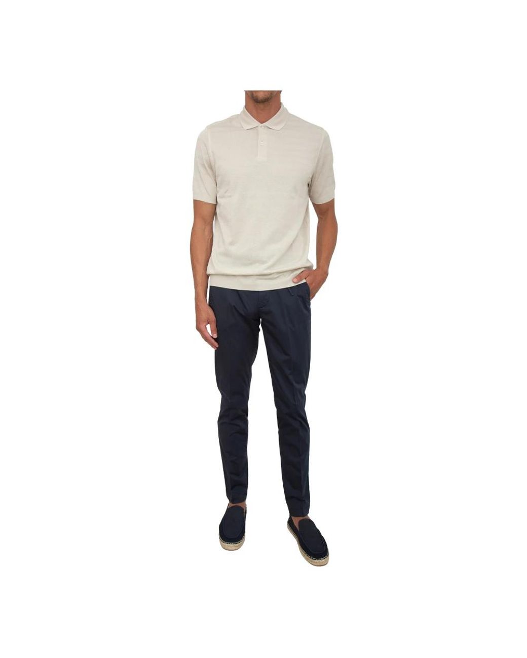 Corneliani Blue Polo Shirts for men