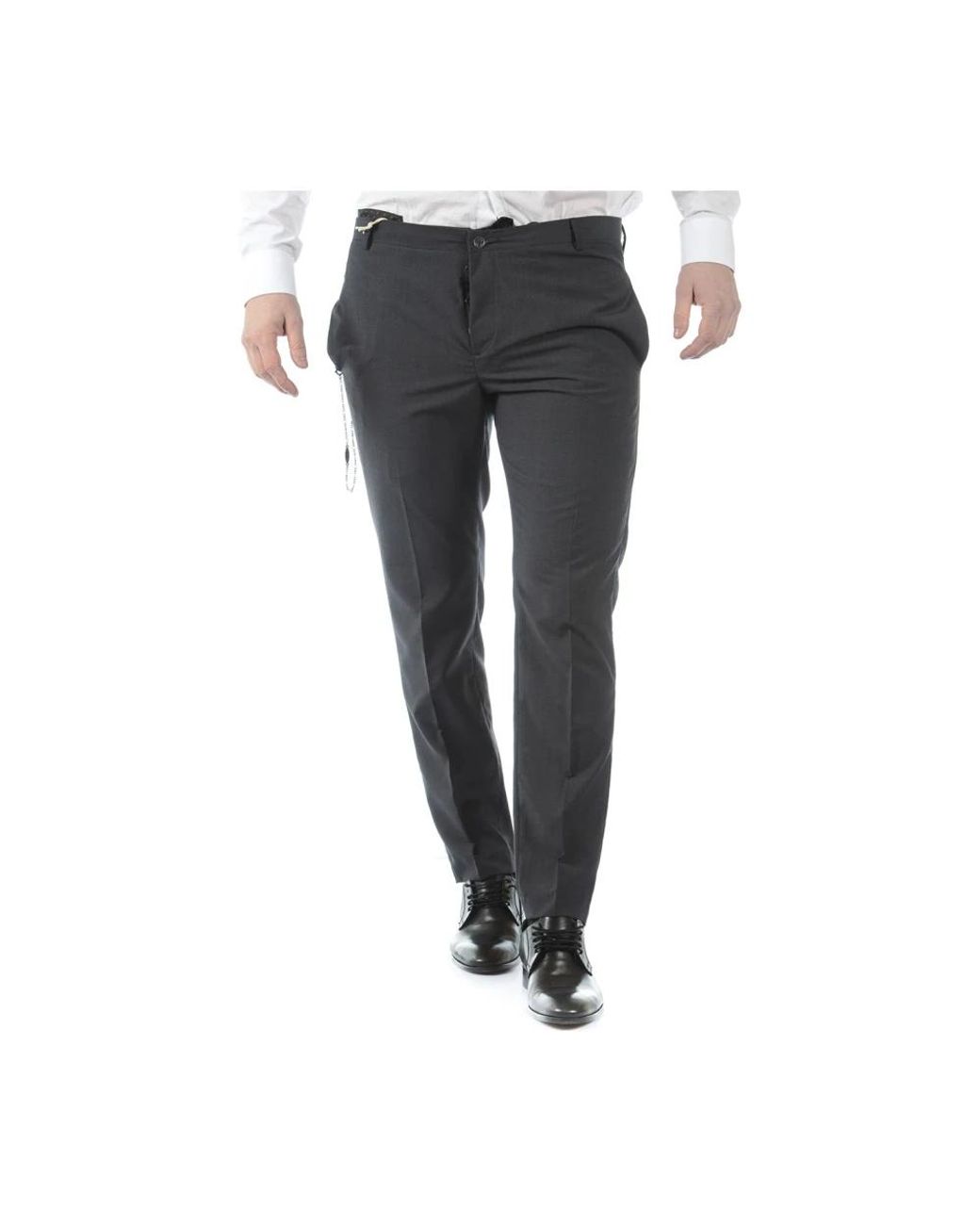 Daniele Alessandrini Gray Suit Trousers for men