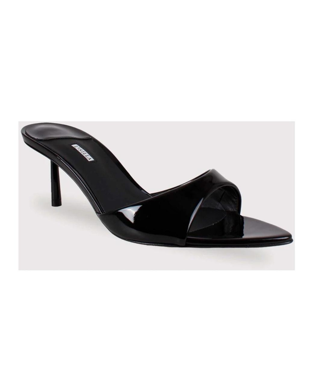 Le Silla Black Heeled Mules