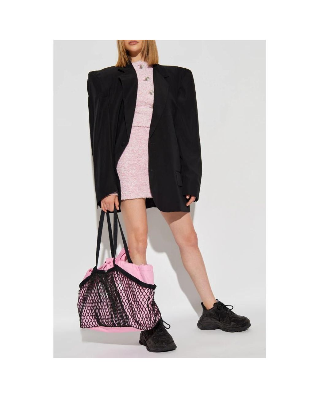 Balenciaga Pink Tweed Jackets