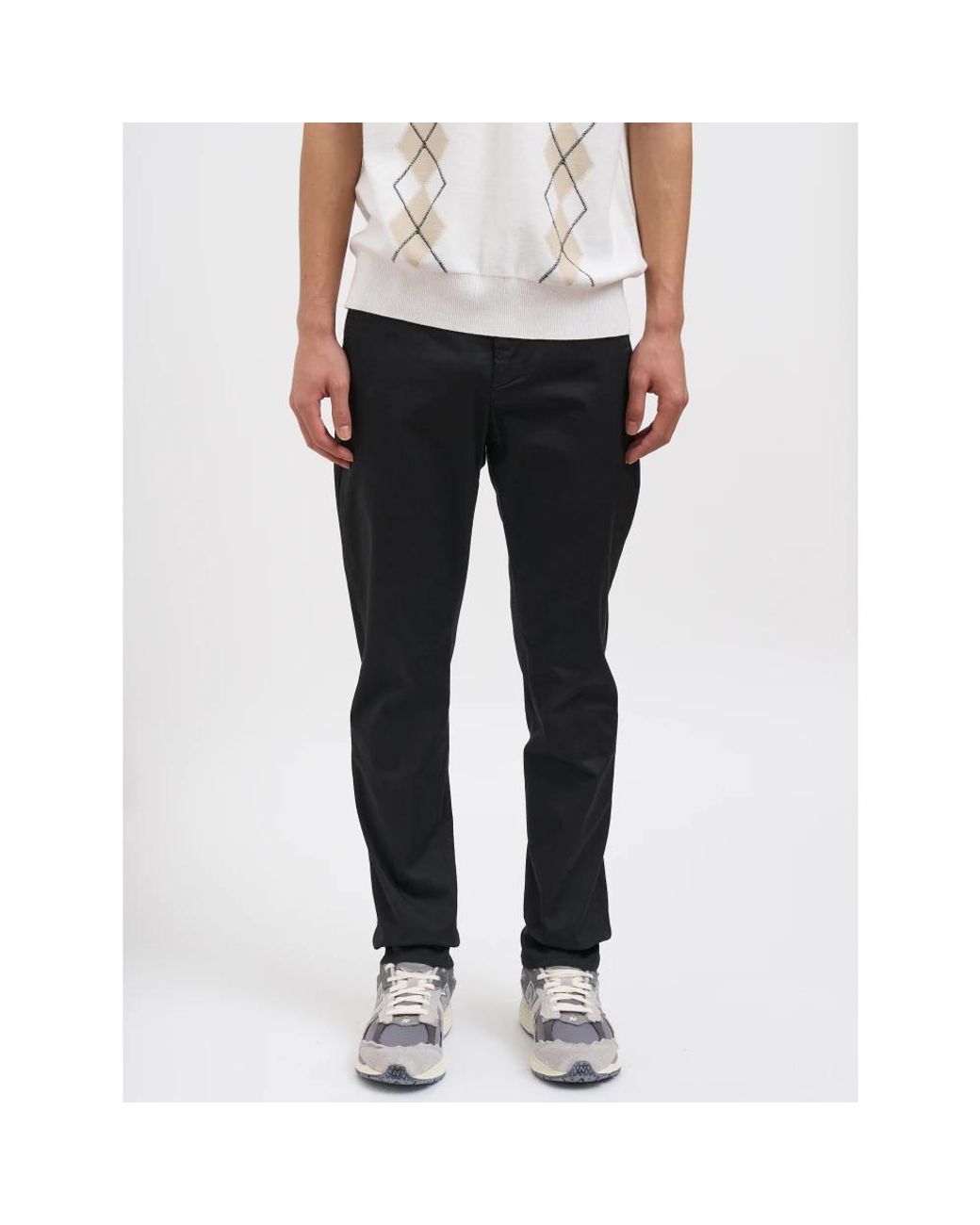 Dondup Black Chinos for men