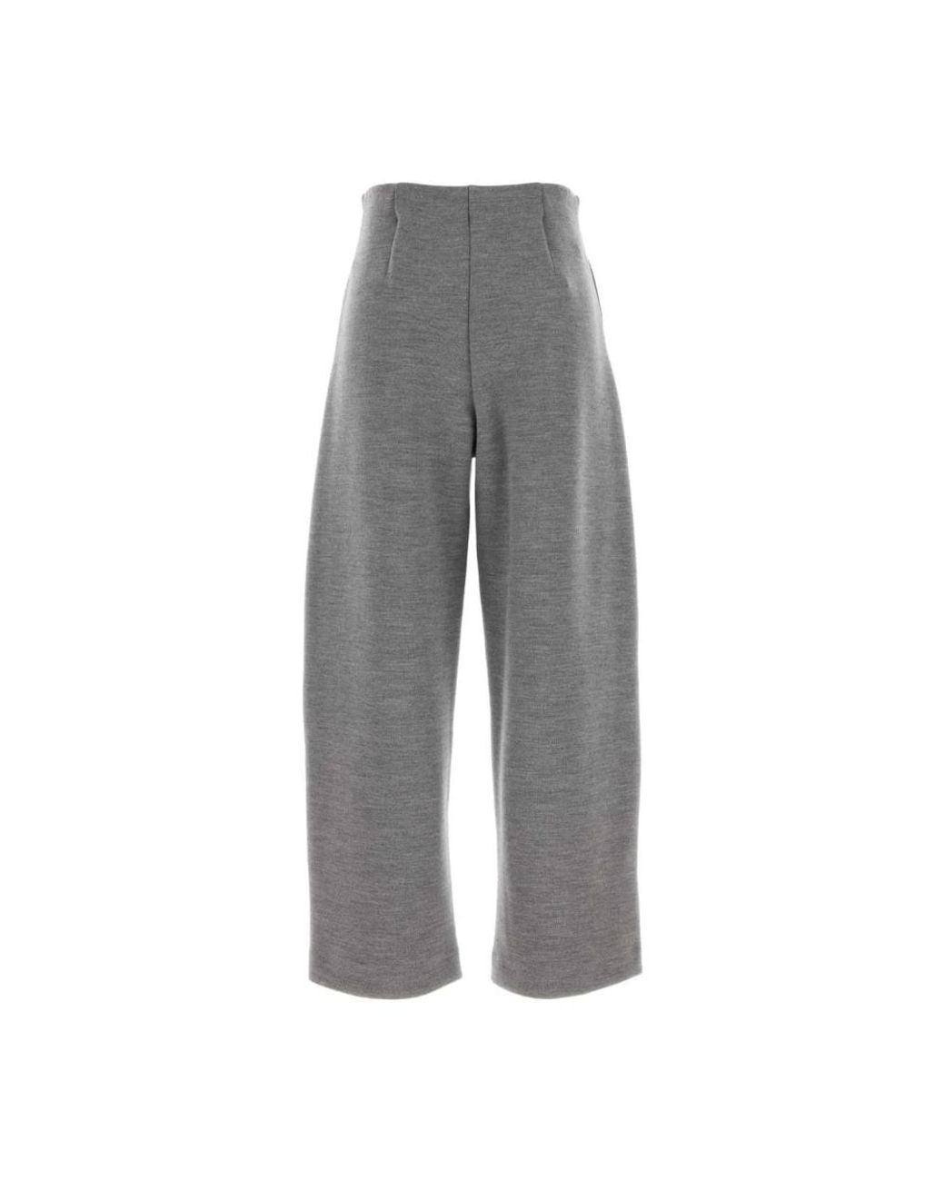 Max Mara Gray Wide Trousers