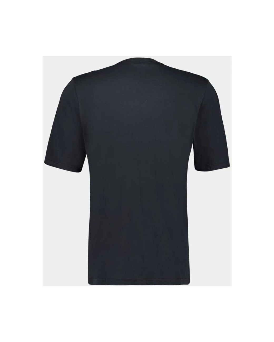 Saint Laurent Schwarzes Baumwoll-Crewneck-T-Shirt in Black für Herren