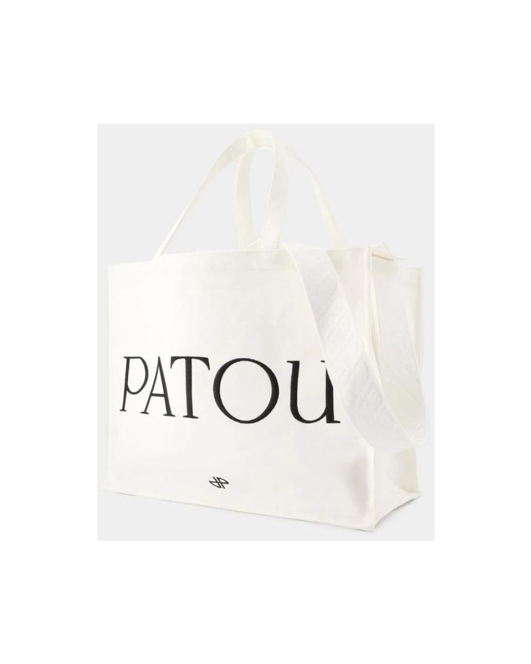 Patou White Shopping Bags