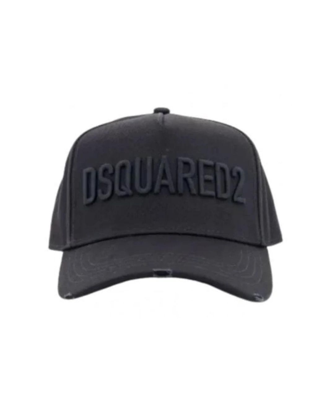 DSquared² Bestickte Baumwoll-Gabardine-Baseballkappe in Black für Herren