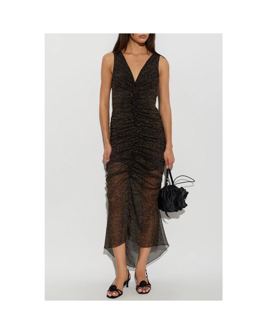 ROTATE BIRGER CHRISTENSEN Black Midi Dresses